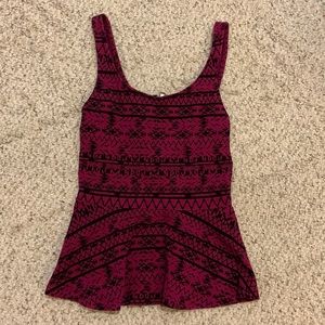 Express peplum tank top